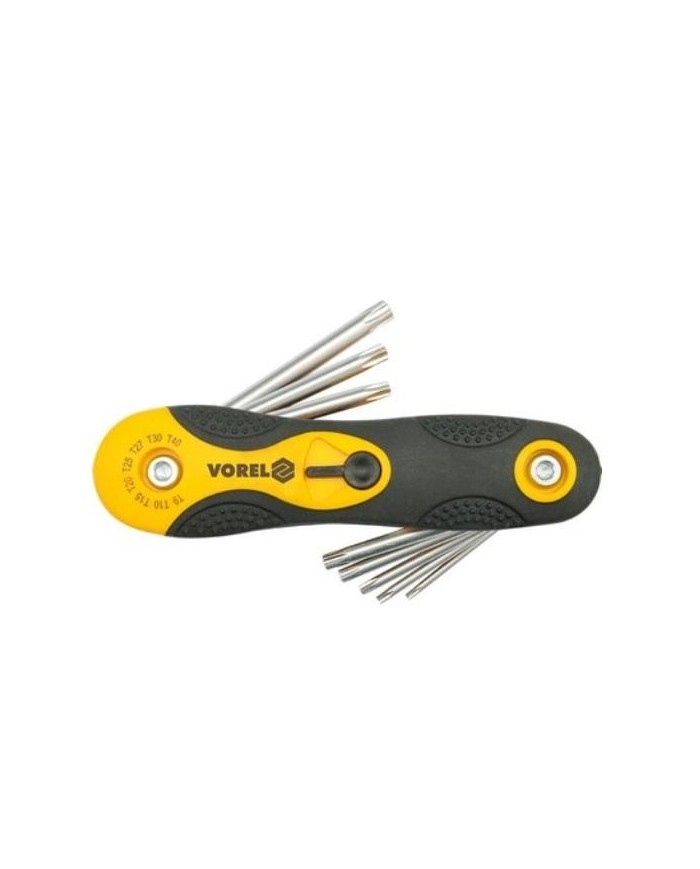 LLAVE TORX T9-T40 VOREL JUEGO 8 PZS.