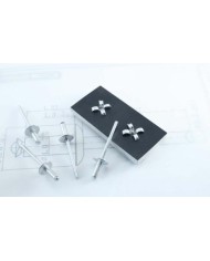 REMACHE FLOR ALUMINIO ALA ANCHA 4'8X25 C/250UDS.