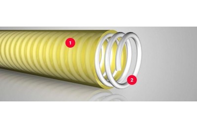 MANGUERA AMARILLA TRANSLIQUID 51MM. ROLLO 50MTS