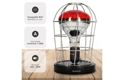 ESTUFA INFRARROJOS E27 250W. GSC.