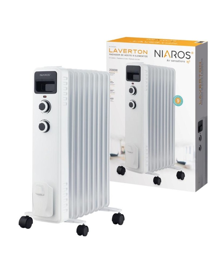 RADIADOR DE ACEITE GSC  9 ELEMENTOS 2000W. 301015015
