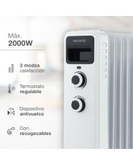 RADIADOR DE ACEITE GSC  9 ELEMENTOS 2000W. 301015015