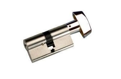 CILINDRO YALE NIQUELADO 60MM. LEVA CORTA 30X30 CON POMO