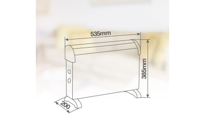 CALEFACTOR CONVECTOR 2000W GSC.