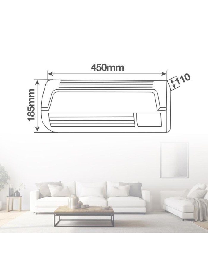 CALEFACTOR SPLIT DE PARED 2000W GSC.