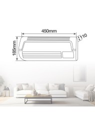 CALEFACTOR SPLIT DE PARED 2000W GSC.