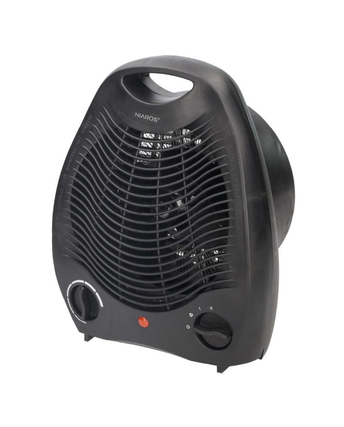 CALEFACTOR ELECTRICO VERTICAL NEGRO 2000W.