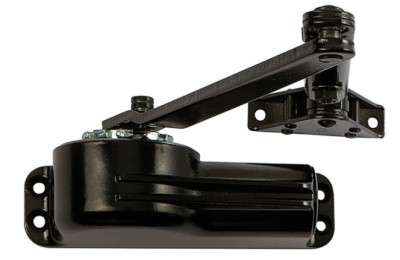 CIERRAPUERTAS TELESCO 33 AT-50 PLATA CON RETENEDOR (HOJA 95CM-65 KG).