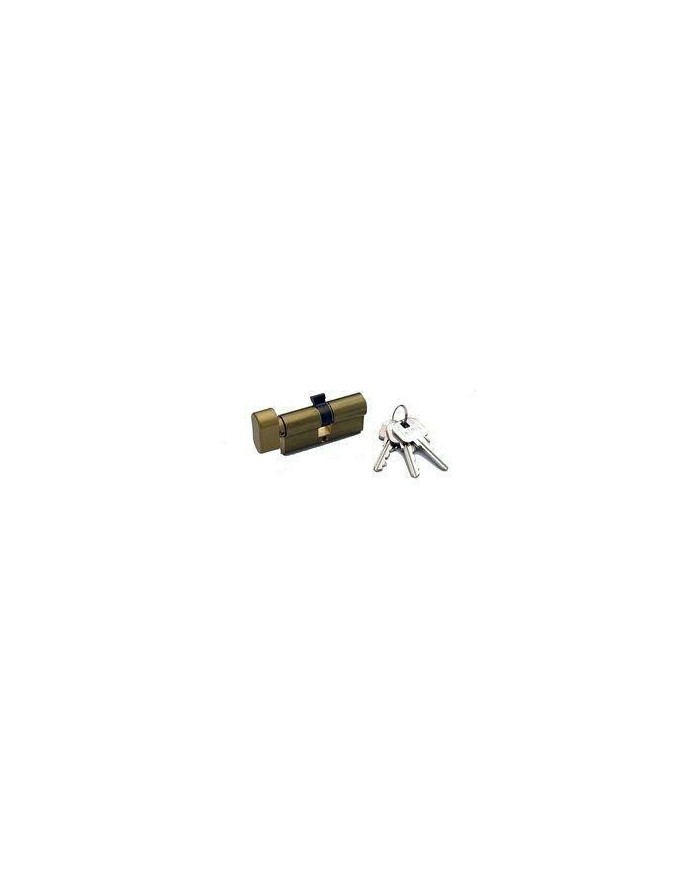 CILINDRO YALE LATONADO 60 MM. LEVA LARGA 30X30 CON POMO