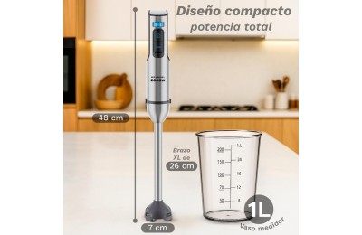 BATIDORA PICADORA 3 ACCESORIOS GRUNKEL 2000W