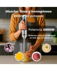 BATIDORA PICADORA 3 ACCESORIOS GRUNKEL