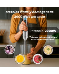 BATIDORA PICADORA 3 ACCESORIOS GRUNKEL