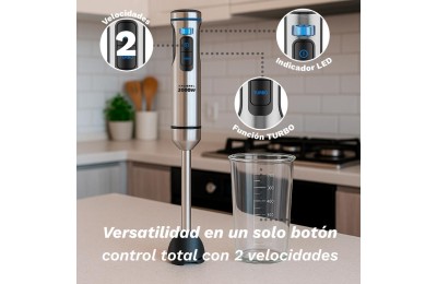 BATIDORA PICADORA 3 ACCESORIOS GRUNKEL 2000W