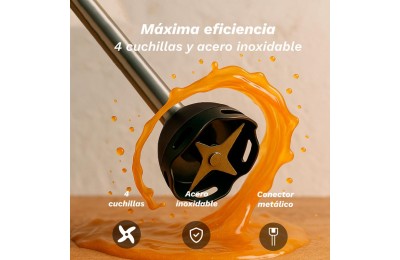 BATIDORA PICADORA 3 ACCESORIOS GRUNKEL 2000W