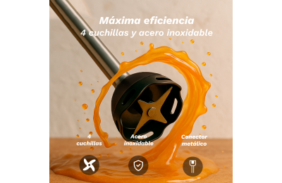 BATIDORA PICADORA 3 ACCESORIOS GRUNKEL 2000W