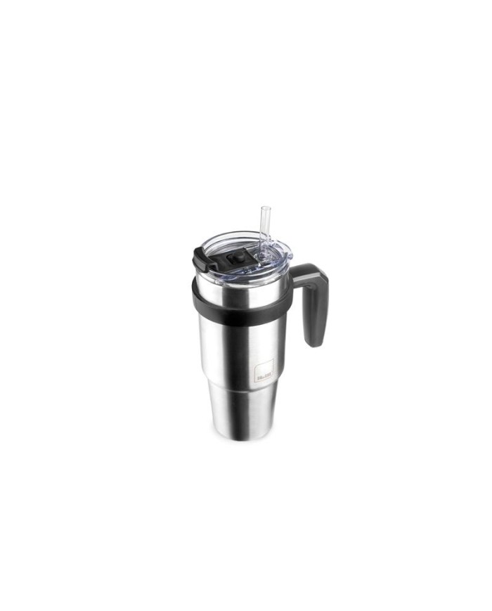 VASO TERMO IBILI GO INOXIDABLE CON ASA Y PAJITA 580ML. 669006