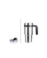 VASO TERMO IBILI GO INOXIDABLE CON ASA Y PAJITA 580ML. 669006