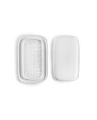 MANTEQUILLERA CERAMICA BLANCA IBILI