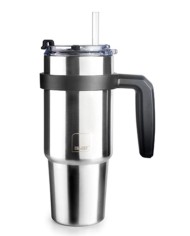 VASO TERMO IBILI GO INOXIDABLE CON ASA Y PAJITA 580ML. 669006