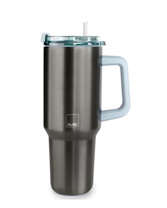 VASO TERMO IBILI GO INOXIDABLE CON ASA Y PAJITA 900ML. 669009