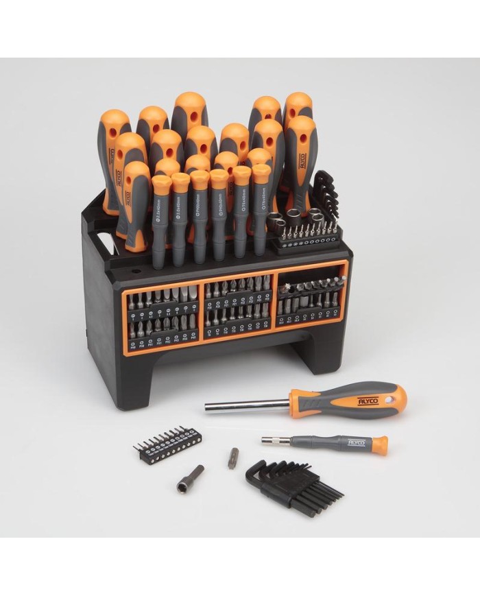 DESTORNILLADOR ALYCO ORANGE COMBI JUEGO 114 PIEZAS    170467
