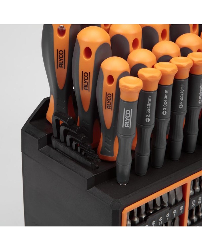 DESTORNILLADOR ALYCO ORANGE COMBI JUEGO 114 PIEZAS    170467