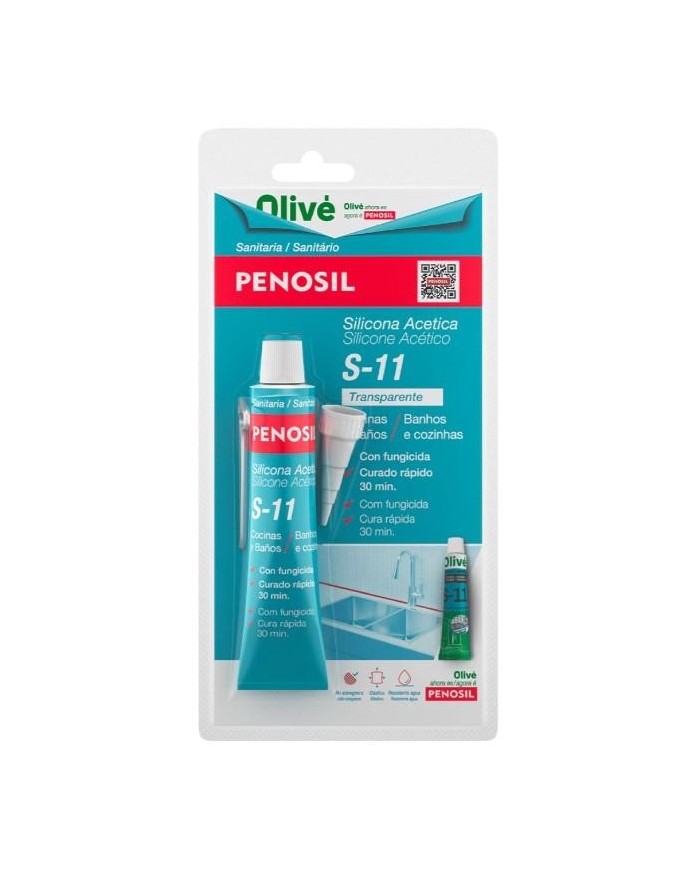 SILICONA ACIDA  45ML. TRANSPARENTE PENOSIL