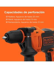 TALADRO PERCUTOR BLACK&DECKER 710W. BEH710K-QS
