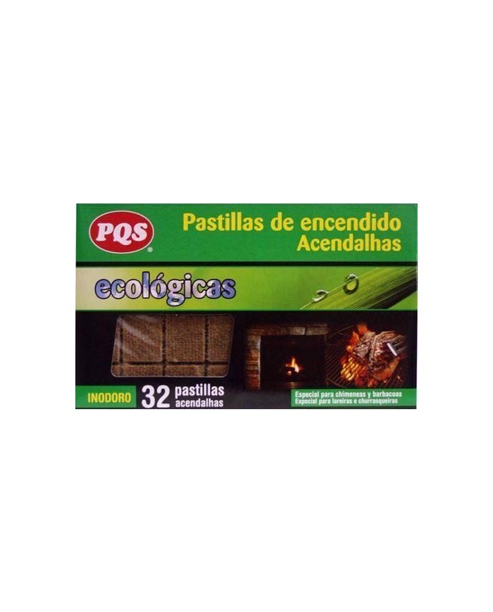 PASTILLAS ENCENDIDO ECOLOGICAS PQS (CAJA 32UDS)