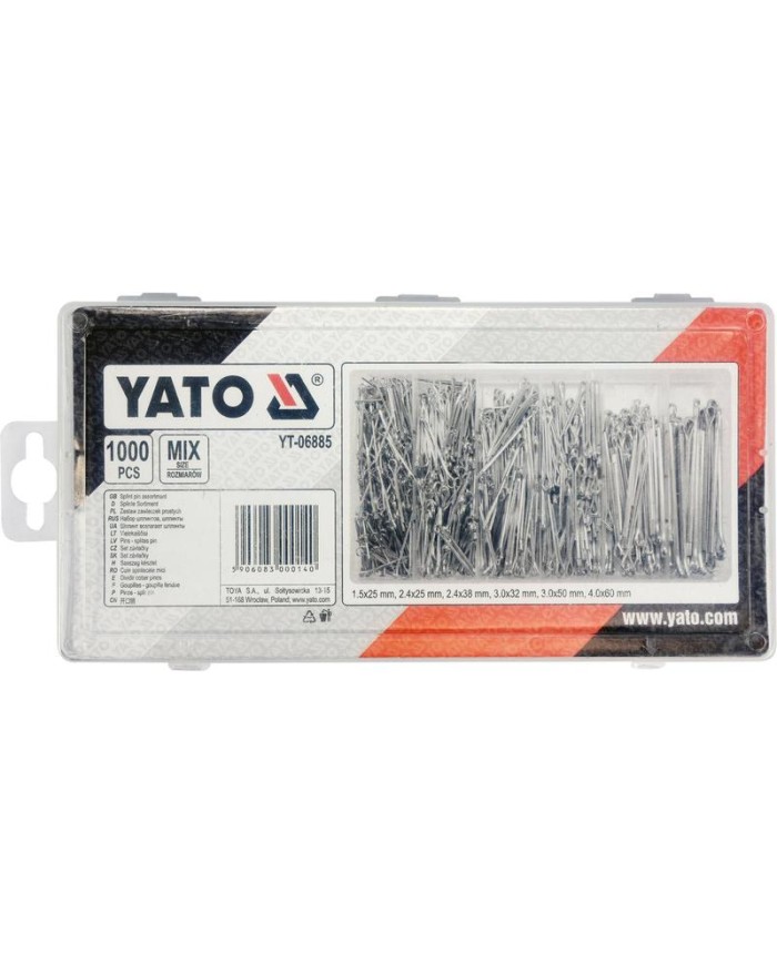 ESTUCHE PASADOR HORQUILLA YATO (1000PZAS.)