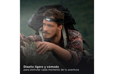 LINTERNA PARA CABEZA 3W. CINTA REGULABLE