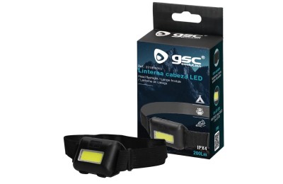 LINTERNA PARA CABEZA 3W. CINTA REGULABLE