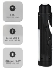 LINTERNA SEGURIDAD  1'2W. RECARGABLE GSC              201825027