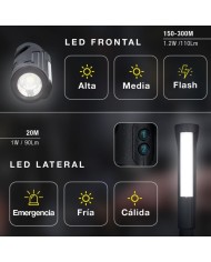 LINTERNA SEGURIDAD  1'2W. RECARGABLE GSC              201825027