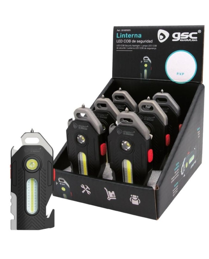 LINTERNA SEGURIDAD 10W. RECARGABLE GSC                201825025