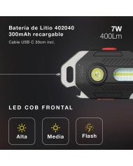 LINTERNA SEGURIDAD 10W. RECARGABLE GSC                201825025