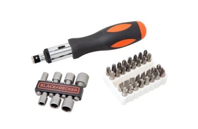 JUEGO DESTORNILLADOR CARRACA B&D 40PZAS.