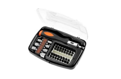 JUEGO DESTORNILLADOR CARRACA B&D 40PZAS.