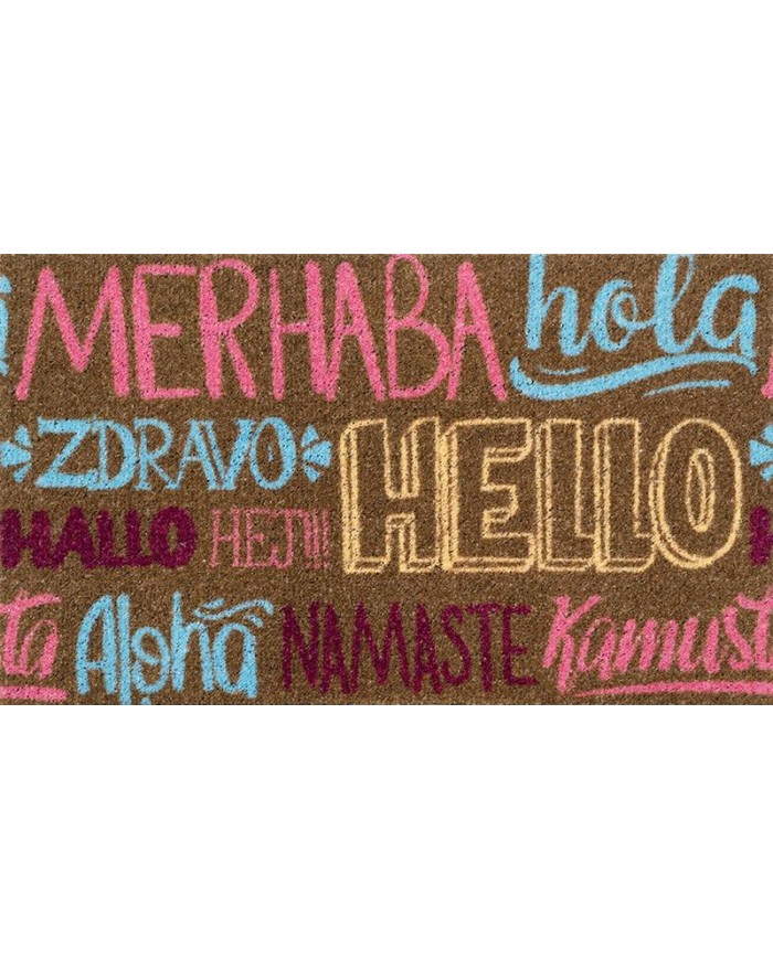 FELPUDO DUETT F/SINTETICA HELLO 70X40CMS.