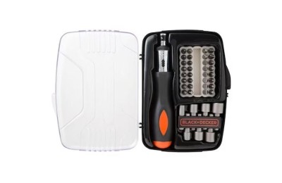 JUEGO DESTORNILLADOR CARRACA B&D 40PZAS.