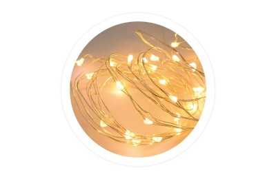 GUIRNALDA ALAMBRE LED 3'9MTS. 2700K GSC 3XAA