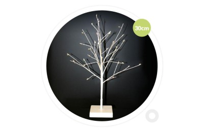 ARBOL DE NAVIDAD LED 30CMS. BLANCO GSC