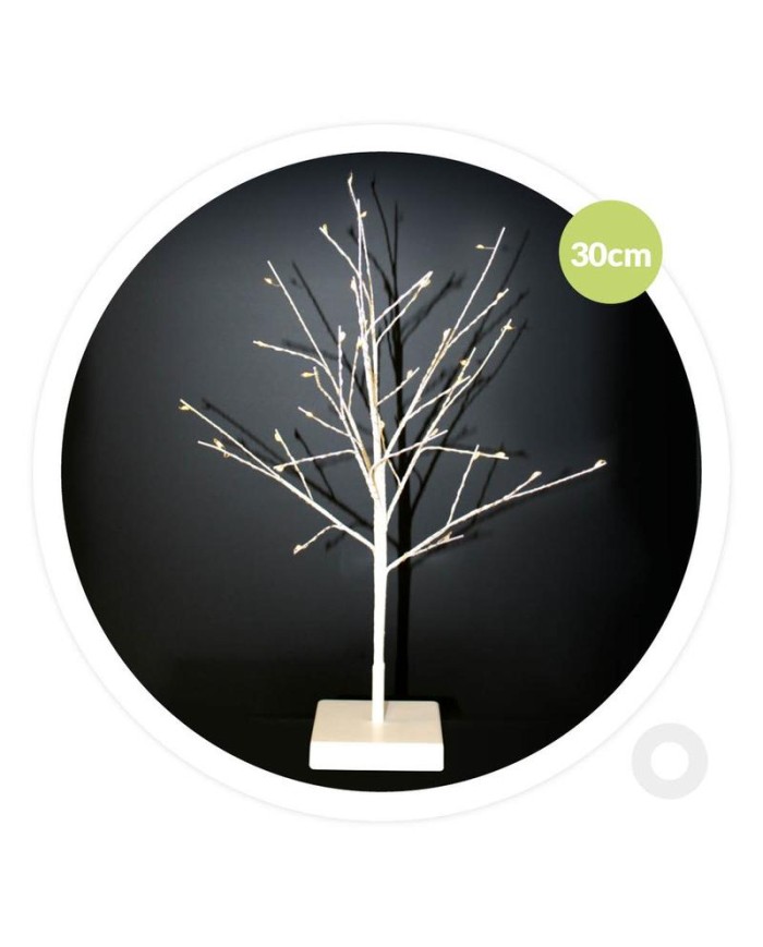 ARBOL DE NAVIDAD LED 30CMS. BLANCO GSC