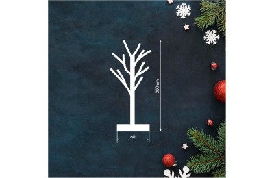 ARBOL DE NAVIDAD LED 30CMS. BLANCO GSC