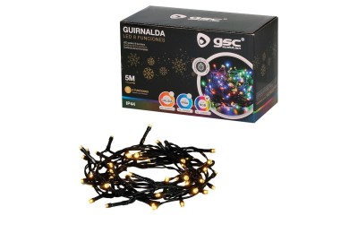 GUIRNALDA 8 FUNCIONES LED  5MTS. 2700K GSC