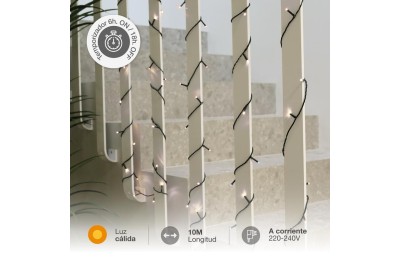 GUIRNALDA 8 FUNCIONES LED 10MTS. 2700K GSC