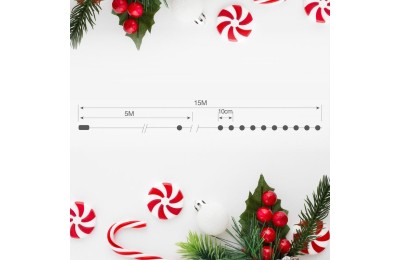 GUIRNALDA 8 FUNCIONES LED 10MTS. 2700K GSC