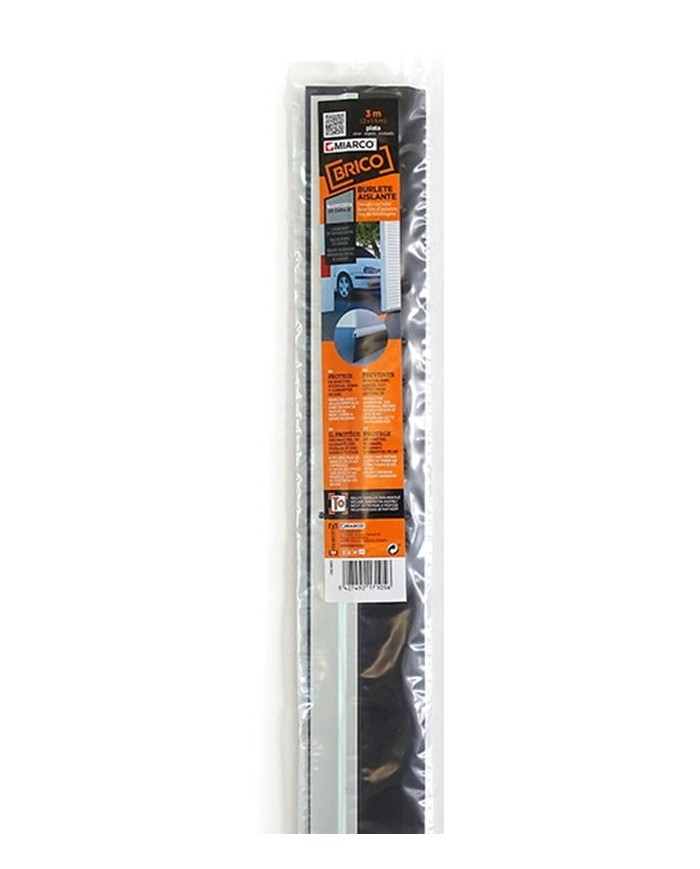 BURLETE GARAJE ALUMINIO MIARCO PLATA 3'0MTS.
