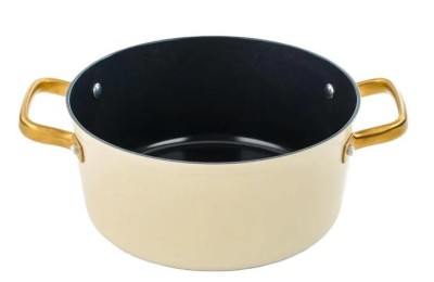 CACEROLA ARCOS ALUMINIO SAMOA ICONIC BEIG 24 CMS.