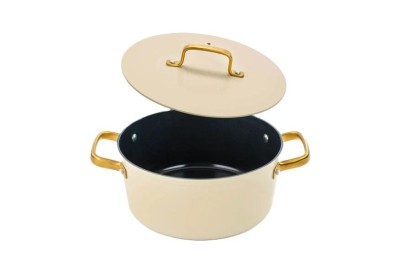 CACEROLA ARCOS ALUMINIO SAMOA ICONIC BEIG 24 CMS.